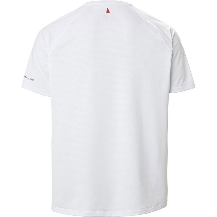 2024 Musto Camiseta De Manga Corta Con Bloqueador Solar Evo Para Hombre 2.0 81154 Blanco